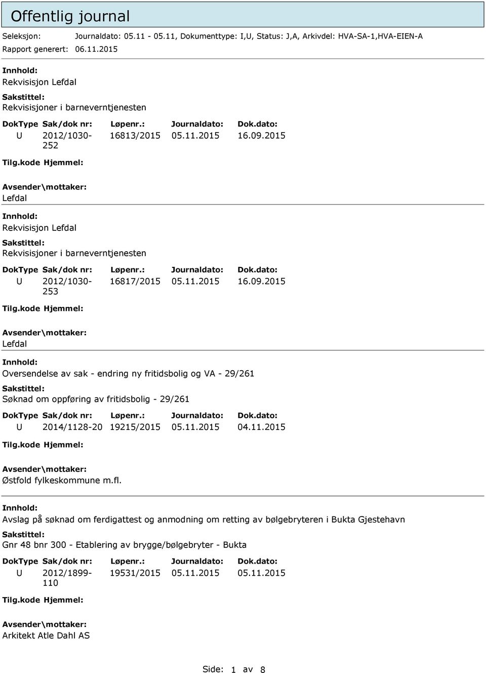 fl. Avslag på søknad om ferdigattest og anmodning om retting av bølgebryteren i Bukta Gjestehavn Gnr 48 bnr 300 - Etablering av brygge/bølgebryter - Bukta 2012/1899-110