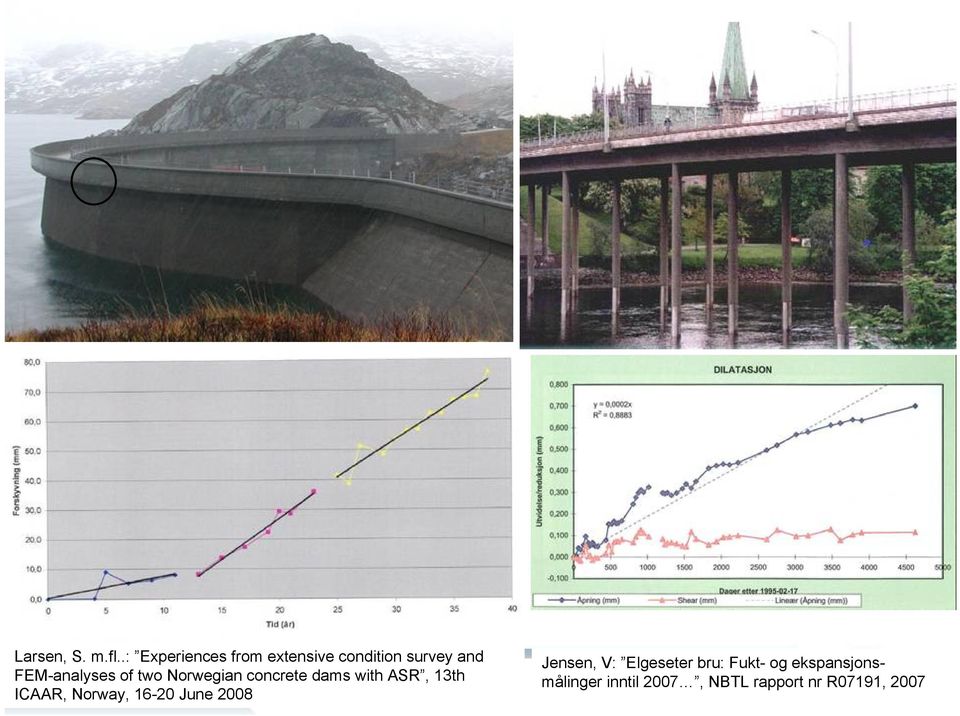 of two Norwegian concrete dams with ASR, 13th ICAAR, Norway,