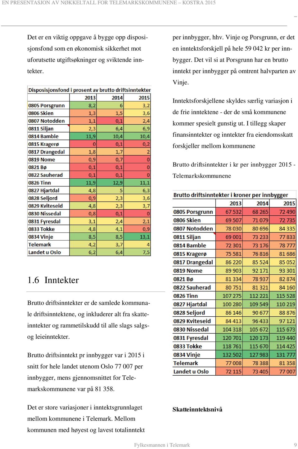 Inntektsforskjellene skyldes særlig variasjon i de frie inntektene - der de små kommunene kommer spesielt gunstig ut.