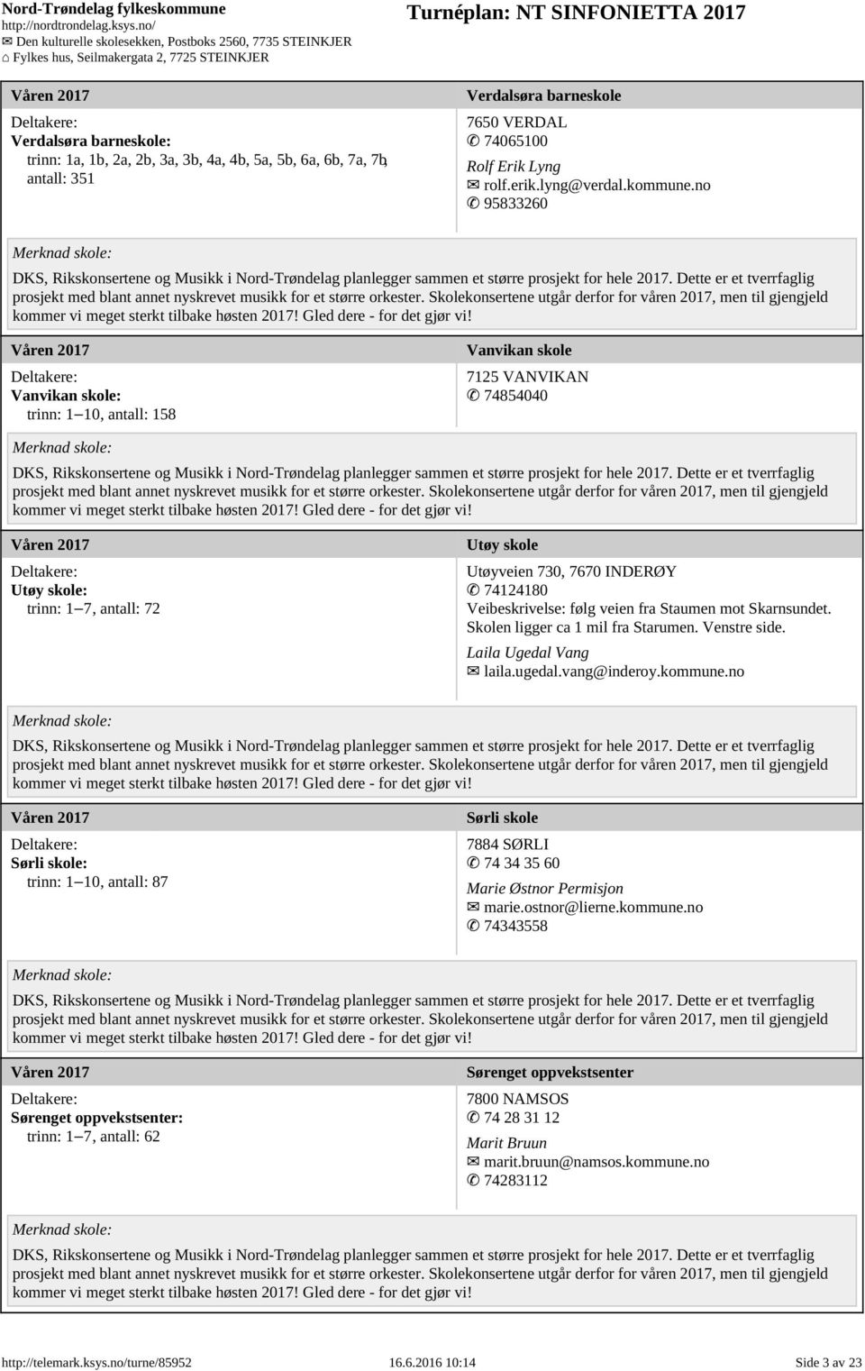 veien fra Staumen mot Skarnsundet. Skolen ligger ca 1 mil fra Starumen. Venstre side. Laila Ugedal Vang laila.ugedal.vang@inderoy.kommune.