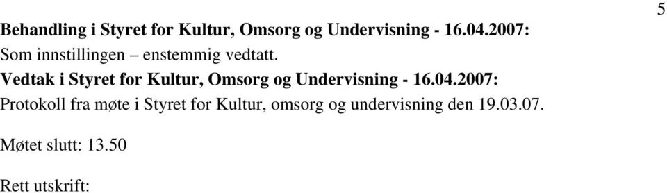 undervisning den 19.03.07.