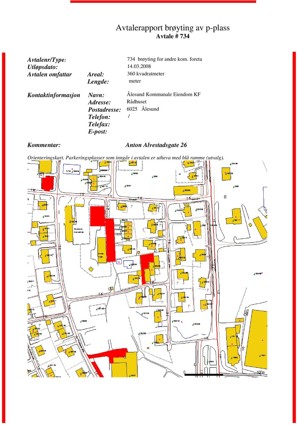 meter Kommentar: Anton Alvestadsgate 26 Orienteringskart.