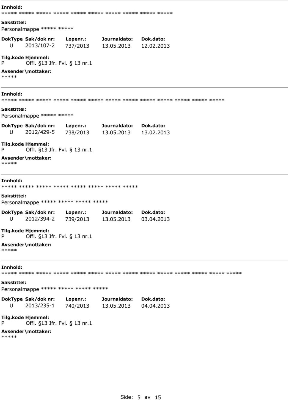 2013 ersonalmappe 2012/394-2 739/2013 03.04.