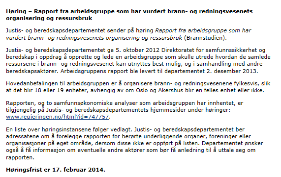 Sak 14/14 Bakgrunn: Norske kommuner har i brev av 13.