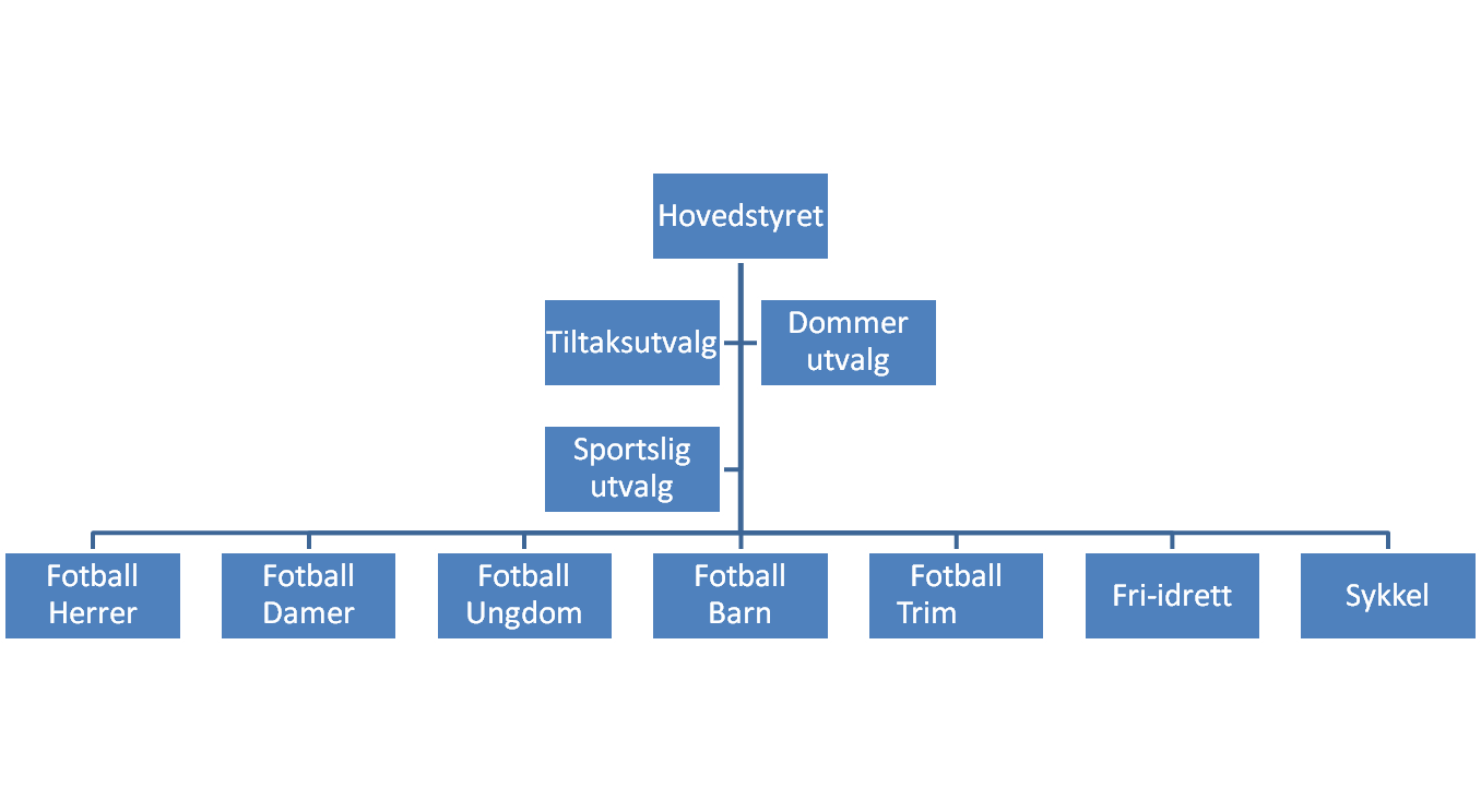 3 1. Innledning Klubbens lov forutsetter at det skal etableres en organisasjonsplan for å gi oversikt over de tillitsvalgte i klubben i tillegg til styret og de andre lovfestede tillitsverv samt for