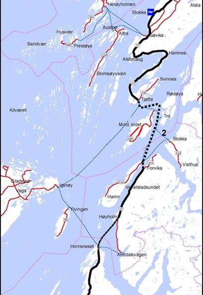 Aksen Brønnøysund -Sandnessjøen Konsept 2