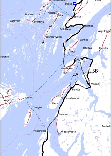 Aksen Brønnøysund -Sandnessjøen Konsept 3AB Konsept 3AB Tunnel under Velfjorden Bru