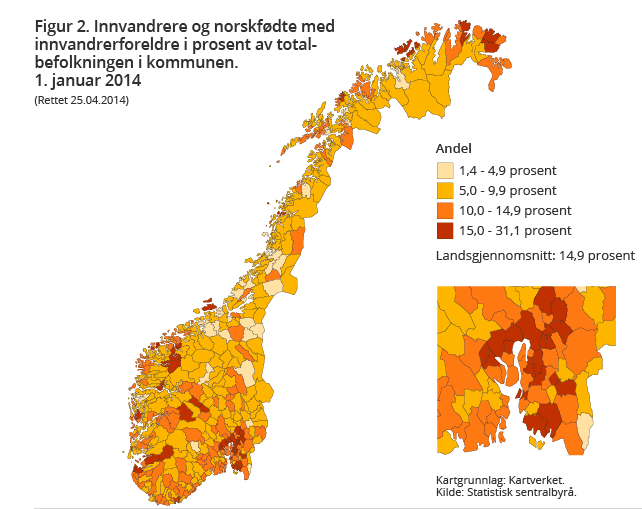 Mangfold er hverdagen 630 000 innvandrere