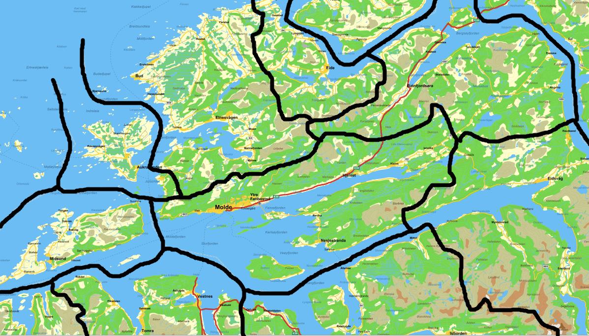 kommunen 32 % 19 % Antall spurte 617 617 Tabell 1.2 Utvalgets fordeling på lokale bostedsområder før og etter vekting i Molde kommune Fræna 9.787 Eide 3.463 Gjemnes 2.