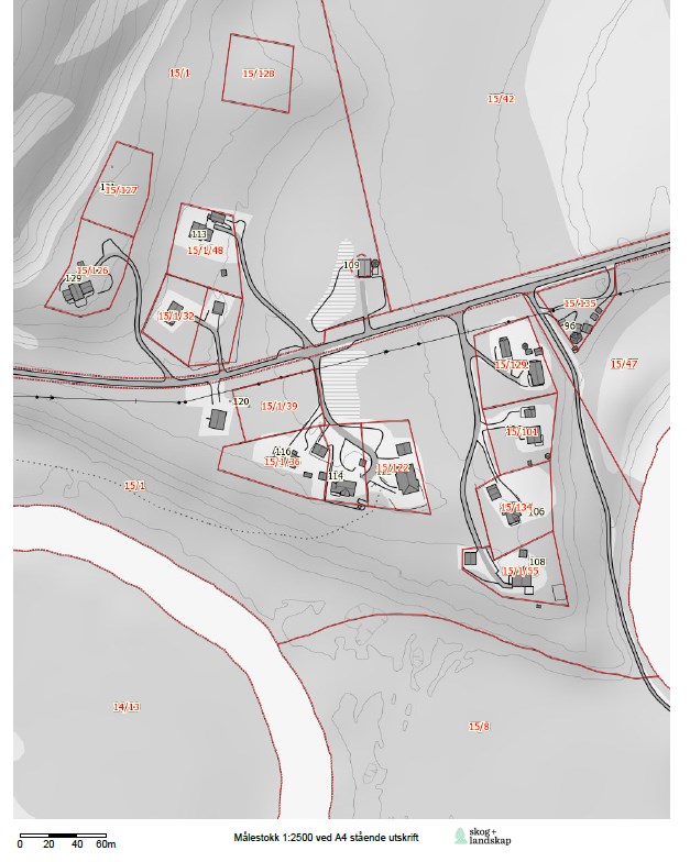 Det er satt av områder for spredt boligbygging i kommunen som har så mange boligtomter at de fremstår som boligfelt. Et eksempel er Bo 17 og 18 området i Masjokdalen som er vist i bilde.
