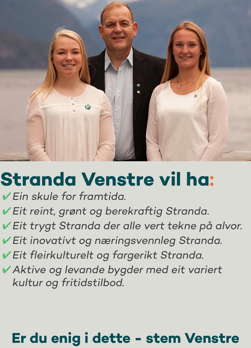 Eit trygt Stranda der alle vert tekne på alvor.