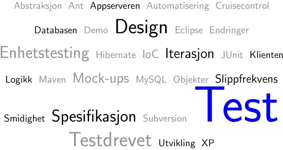 Klienten Logikk Maven Mock-ups MySQL Objekter