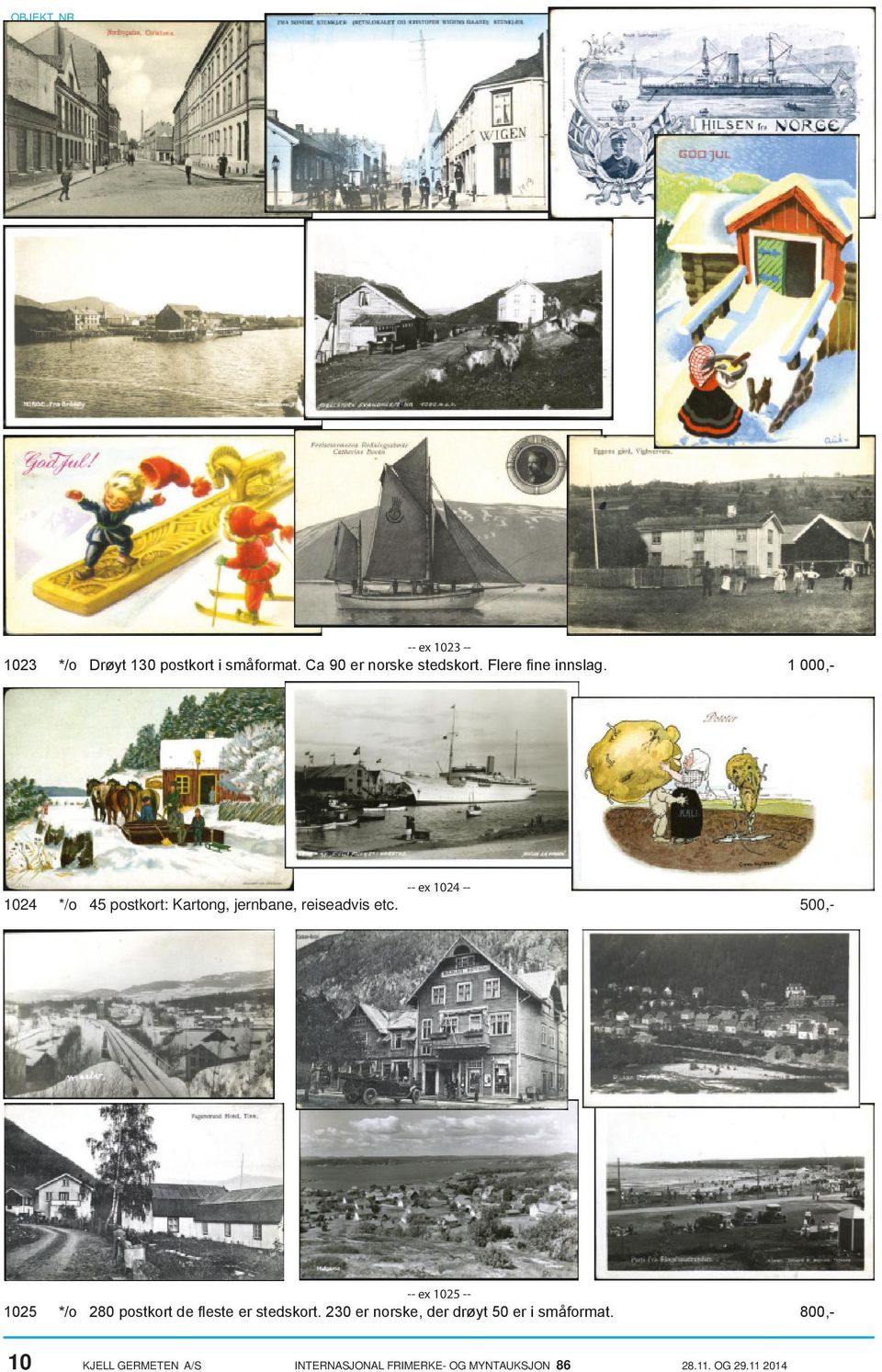 1024 */o 45 postkort: Kartong, jernbane, reiseadvis etc.