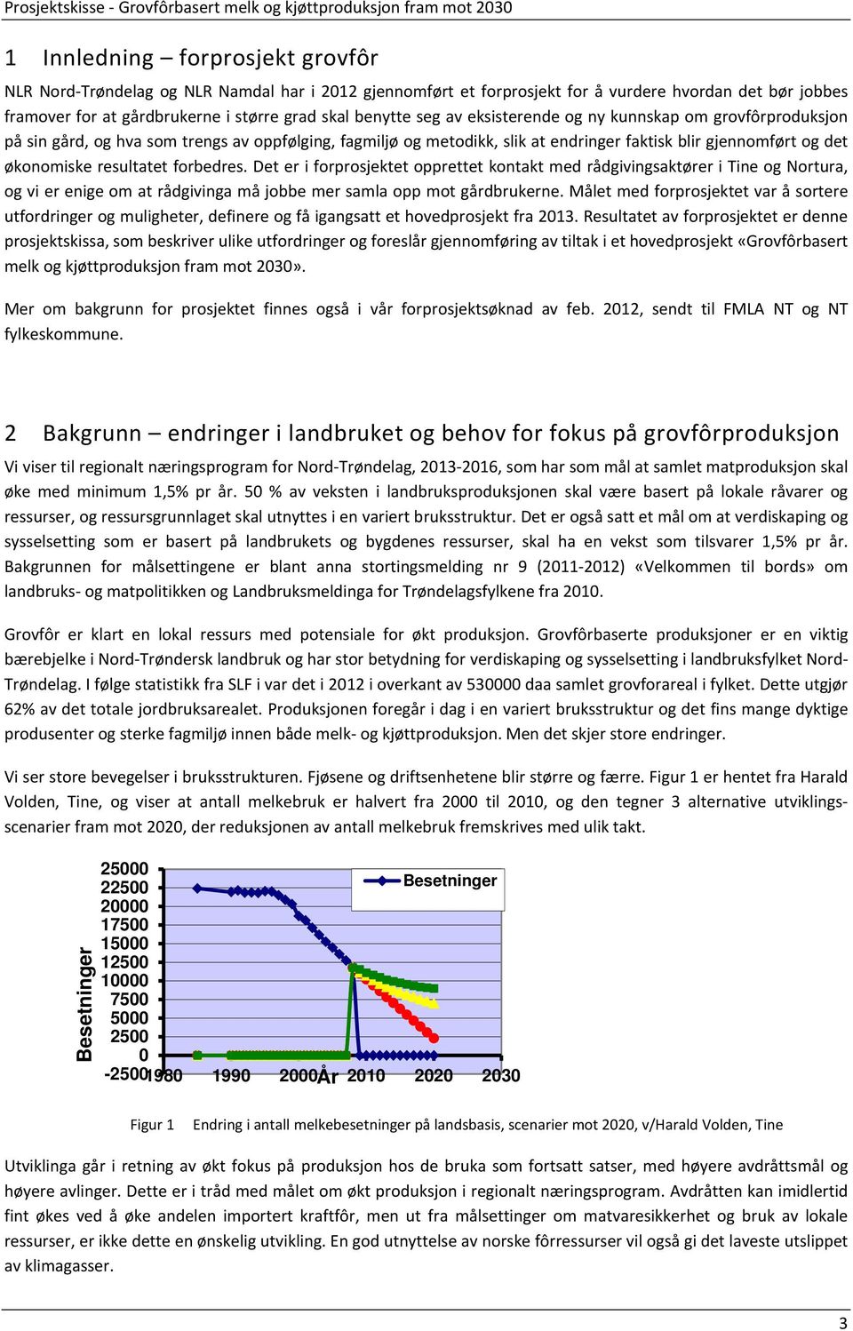 forbedres. Det er i forprosjektet opprettet kontakt med rådgivingsaktører i Tine og Nortura, og vi er enige om at rådgivinga må jobbe mer samla opp mot gårdbrukerne.