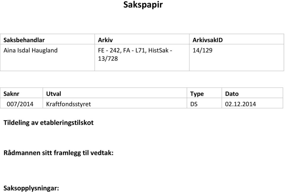 007/2014 Kraftfondsstyret DS 02.