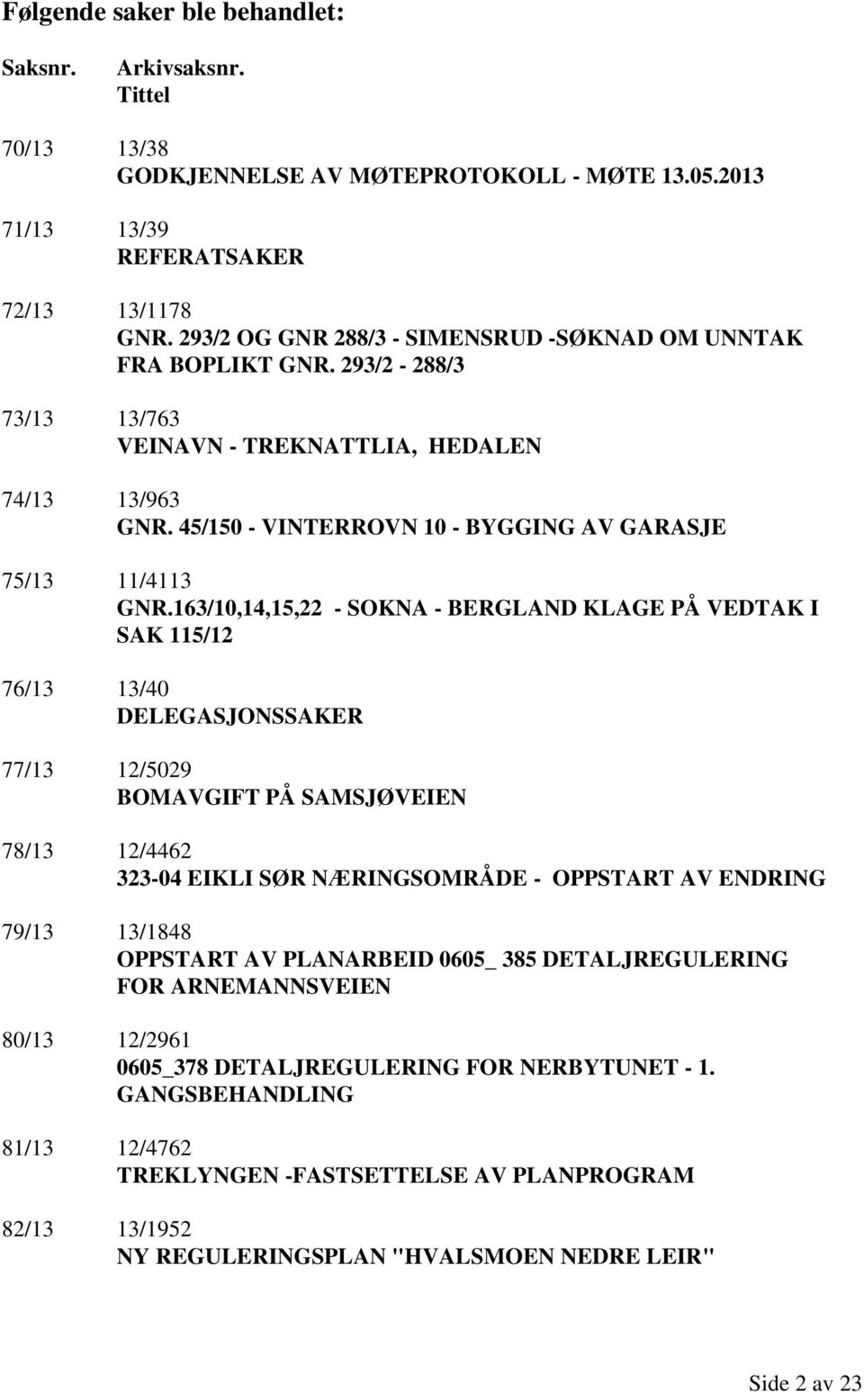 45/150 - VINTERROVN 10 - BYGGING AV GARASJE 75/13 11/4113 GNR.