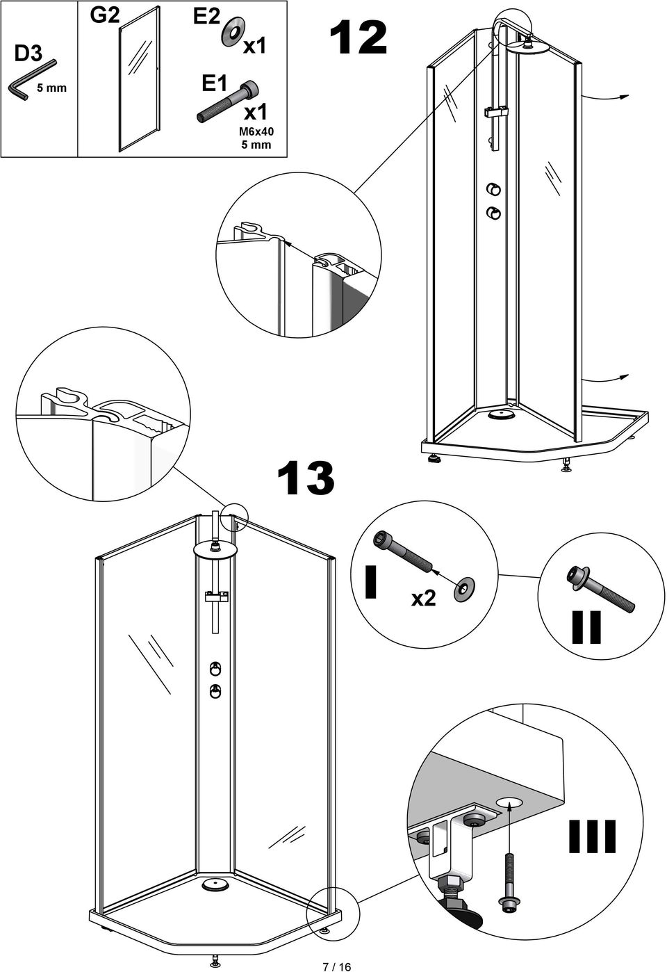 5 mm 12 13 I