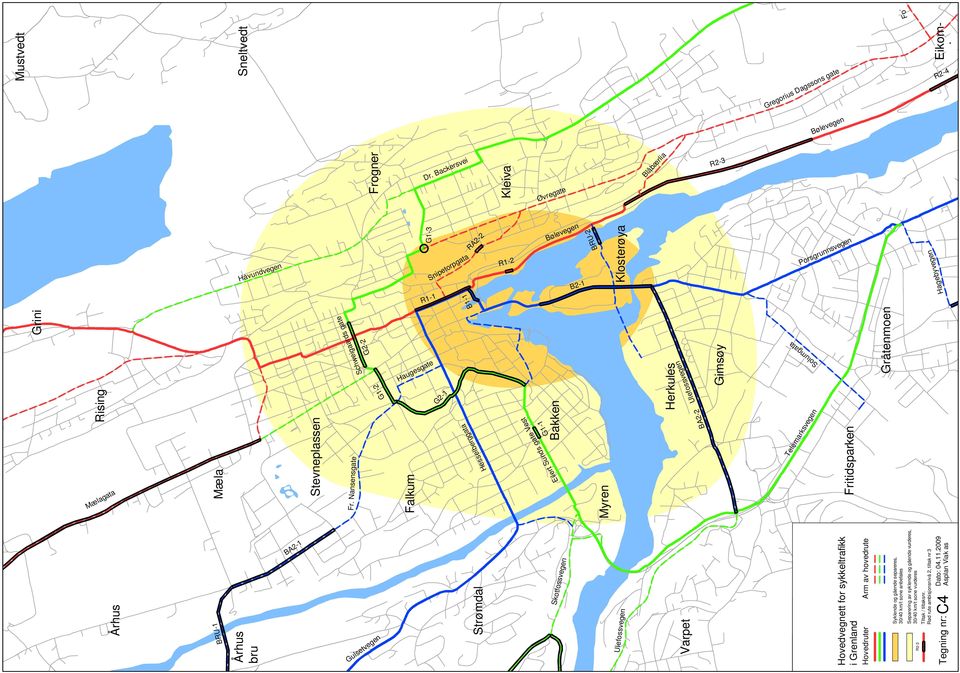 Backersvei G2-1 Strømdal Hesselberggata B1-1 Snipetorpgata RA2-2 R1-2 Kleiva Øvregate Skotfossvegen G1-1 Bakken Eilert Sunds gate Vest Bølevegen Bølevegen B2-1