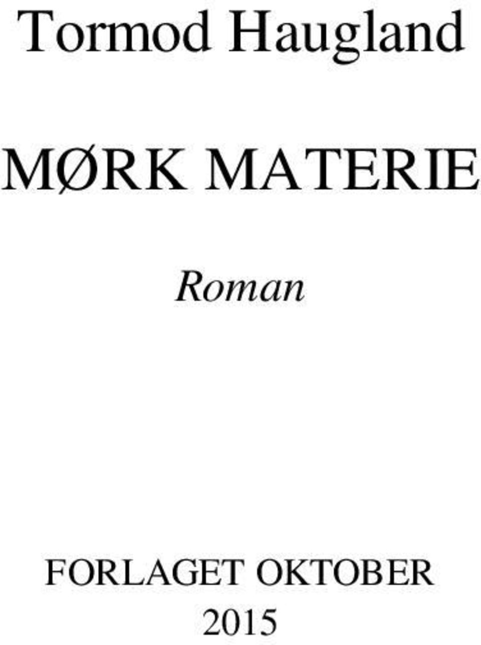 MATERIE Roman