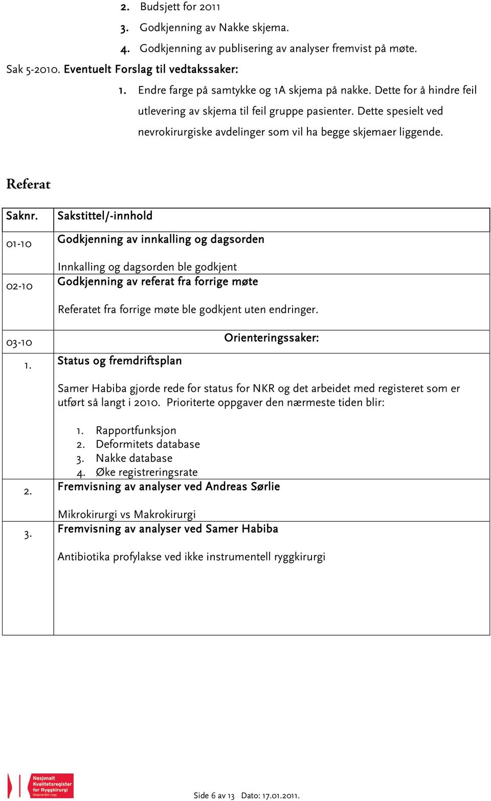 Referat Saknr.