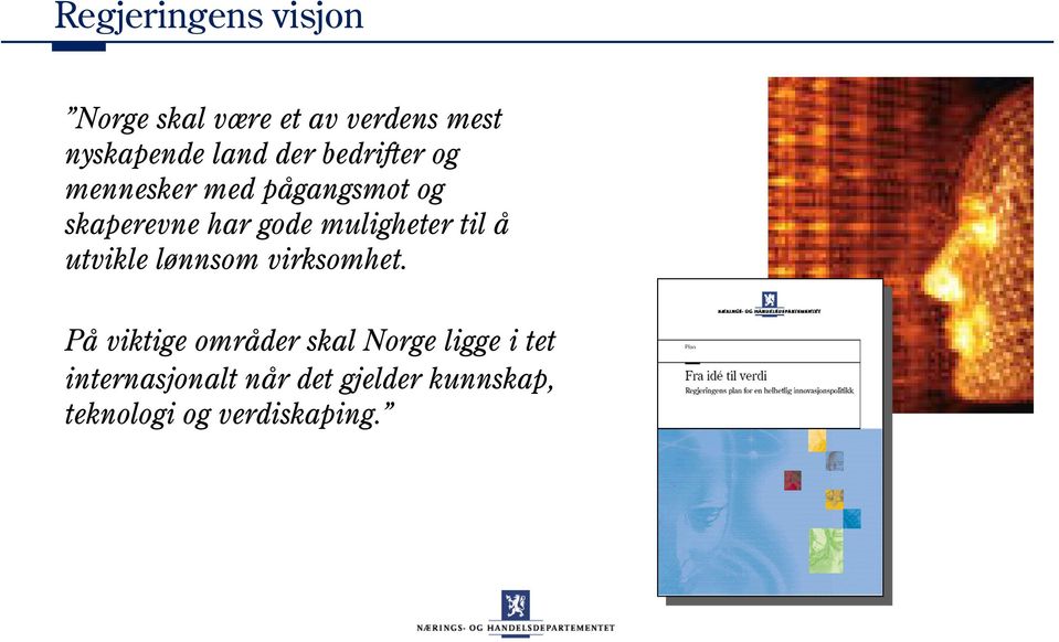 muligheter til å utvikle lønnsom virksomhet.