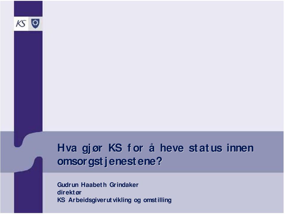 omsorgstjenestene?