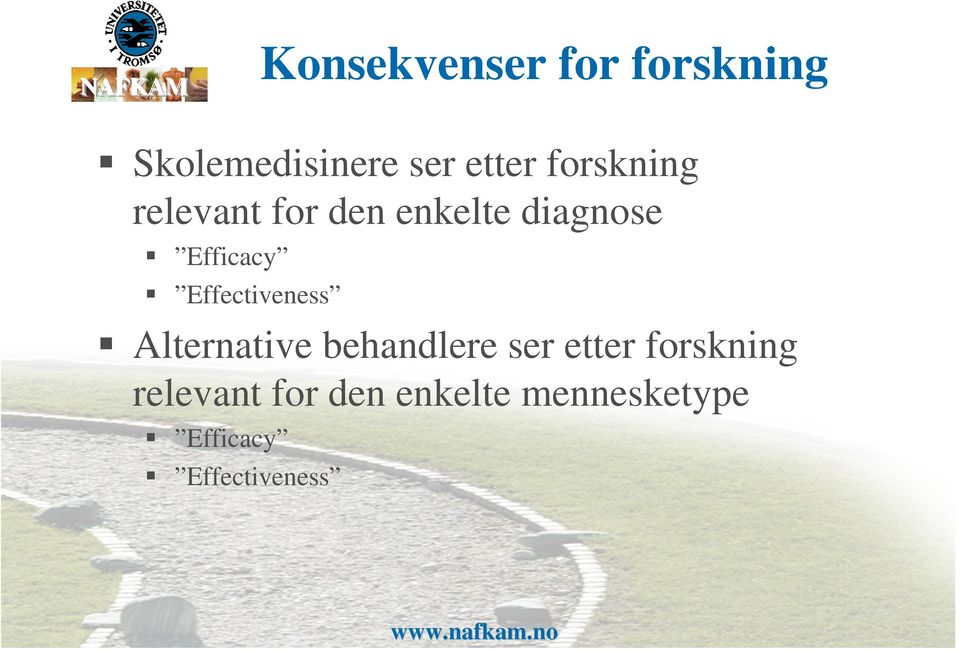 Effectiveness Alternative behandlere ser etter