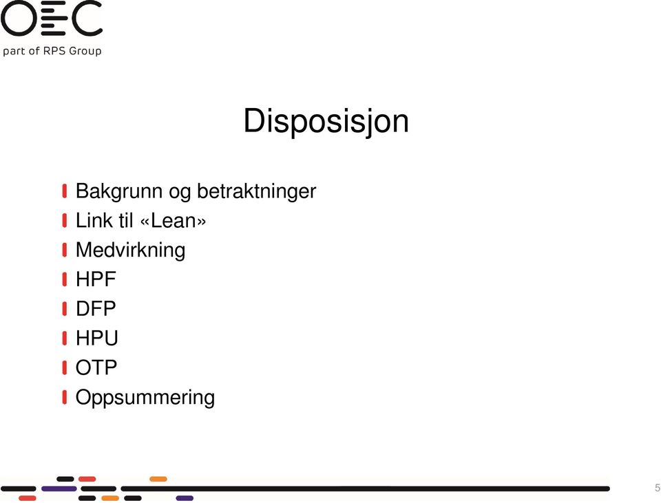 «Lean» Medvirkning HPF