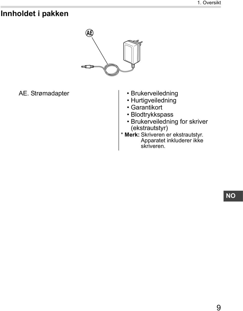 Garantikort Blodtrykkspass Brukerveiledning for skriver