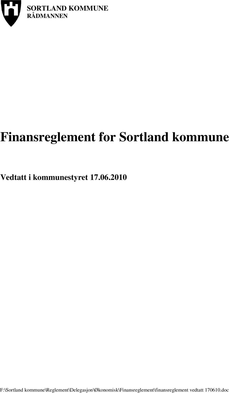 Finansreglement for