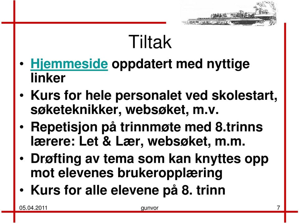 trinns lærere: Let & Lær, websøket, m.