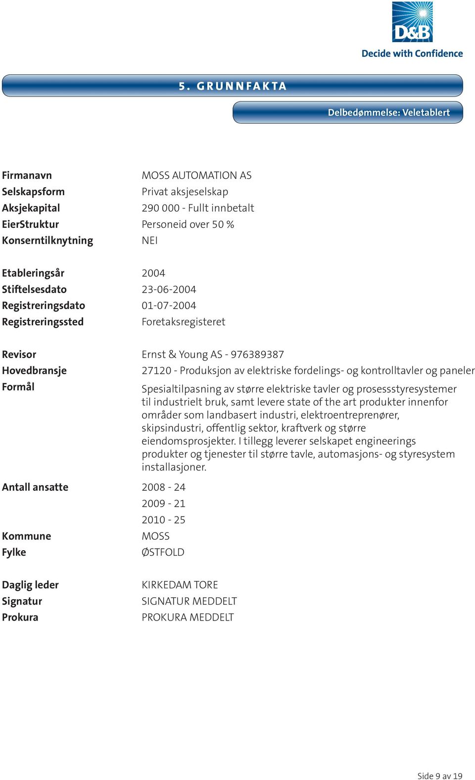 Fylke 27120 - Produksjon av elektriske fordelings- og kontrolltavler og paneler Spesialtilpasning av større elektriske tavler og prosessstyresystemer til industrielt bruk, samt levere state of the