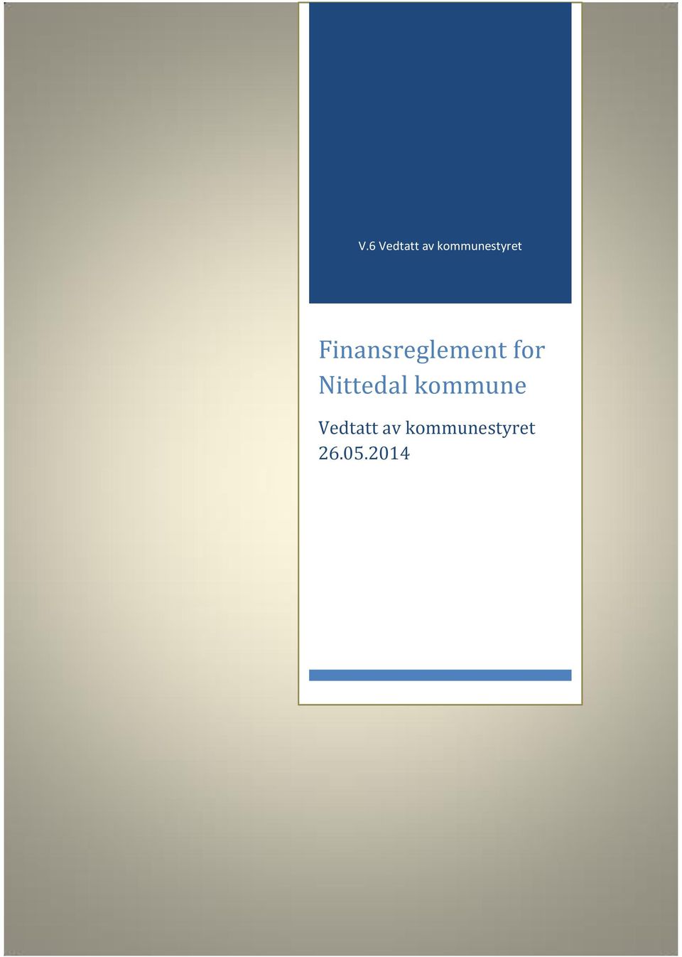 Finansreglement for