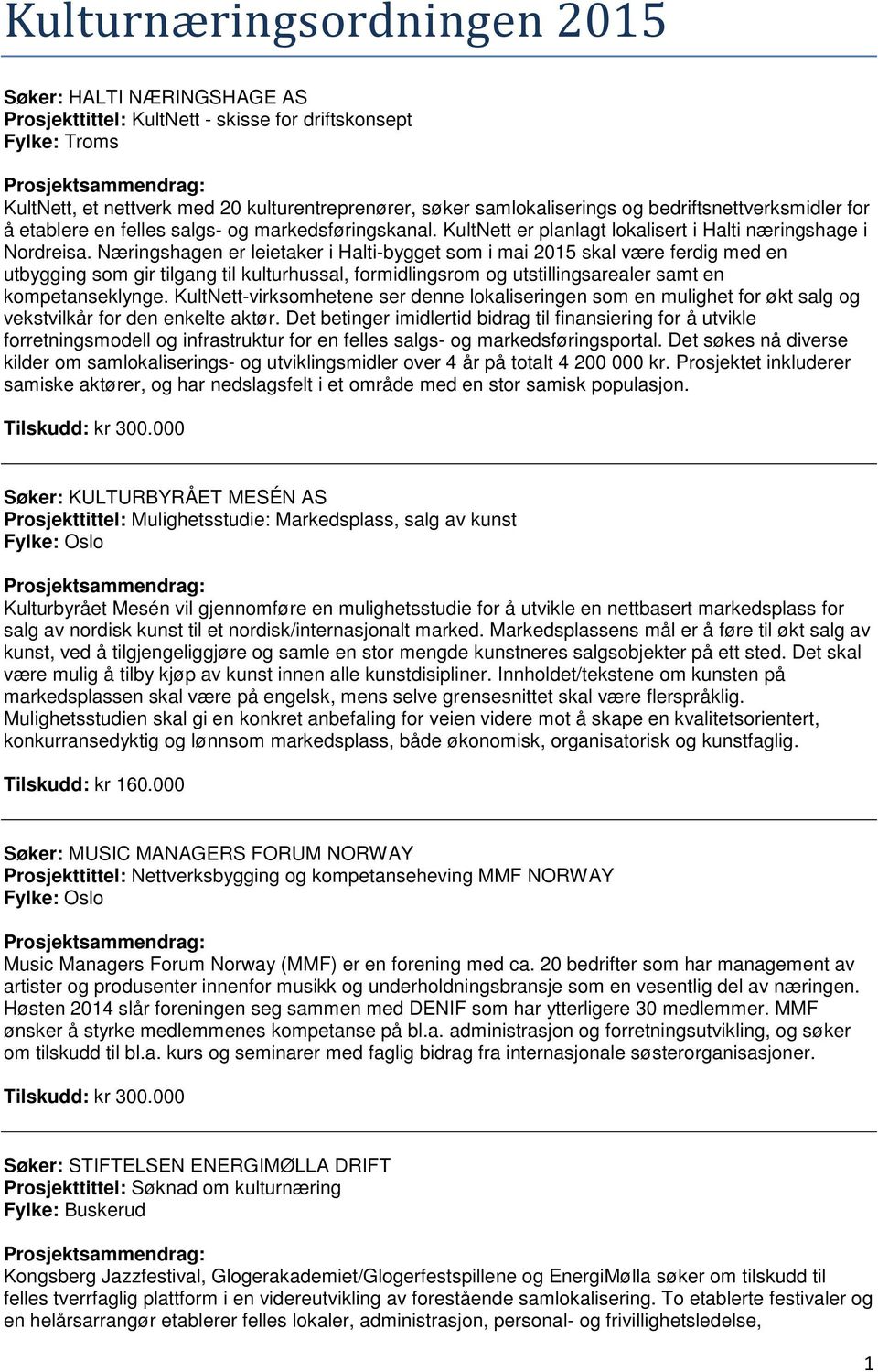 Næringshagen er leietaker i Halti-bygget som i mai 2015 skal være ferdig med en utbygging som gir tilgang til kulturhussal, formidlingsrom og utstillingsarealer samt en kompetanseklynge.