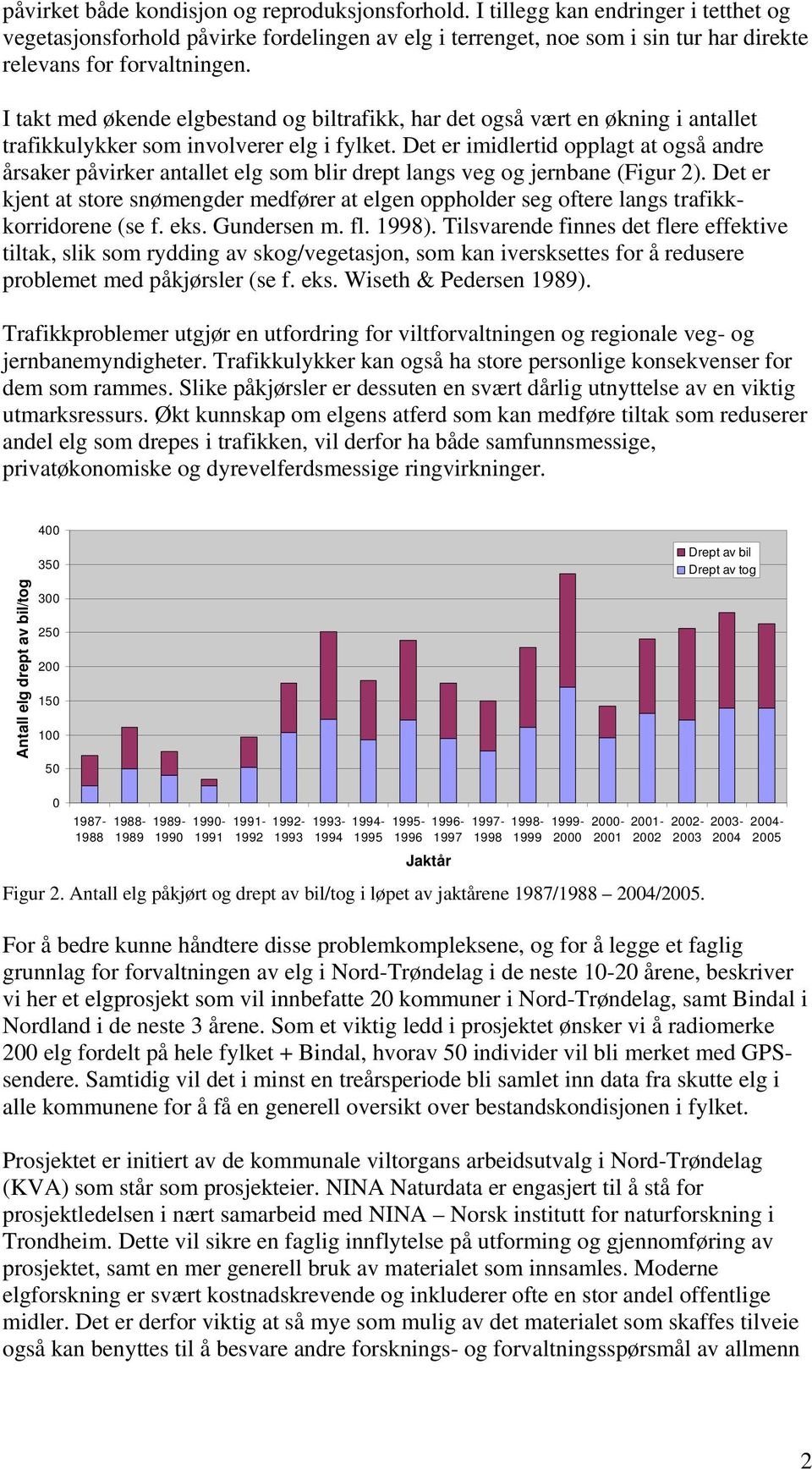 I takt med økende elgbestand og biltrafikk, har det også vært en økning i antallet trafikkulykker som involverer elg i fylket.