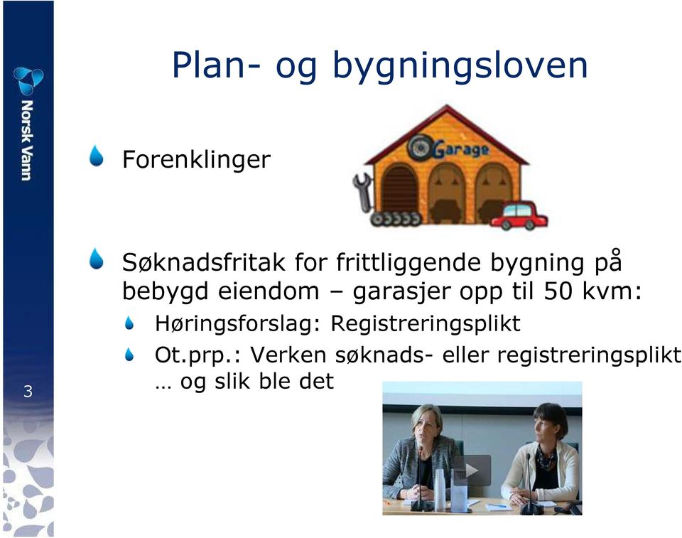 til 50 kvm: Høringsforslag: Registreringsplikt Ot.prp.