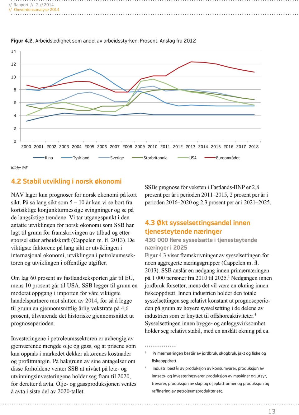 2 Stabil utvikling i norsk økonomi NAV lager kun prognoser for norsk økonomi på kort sikt.