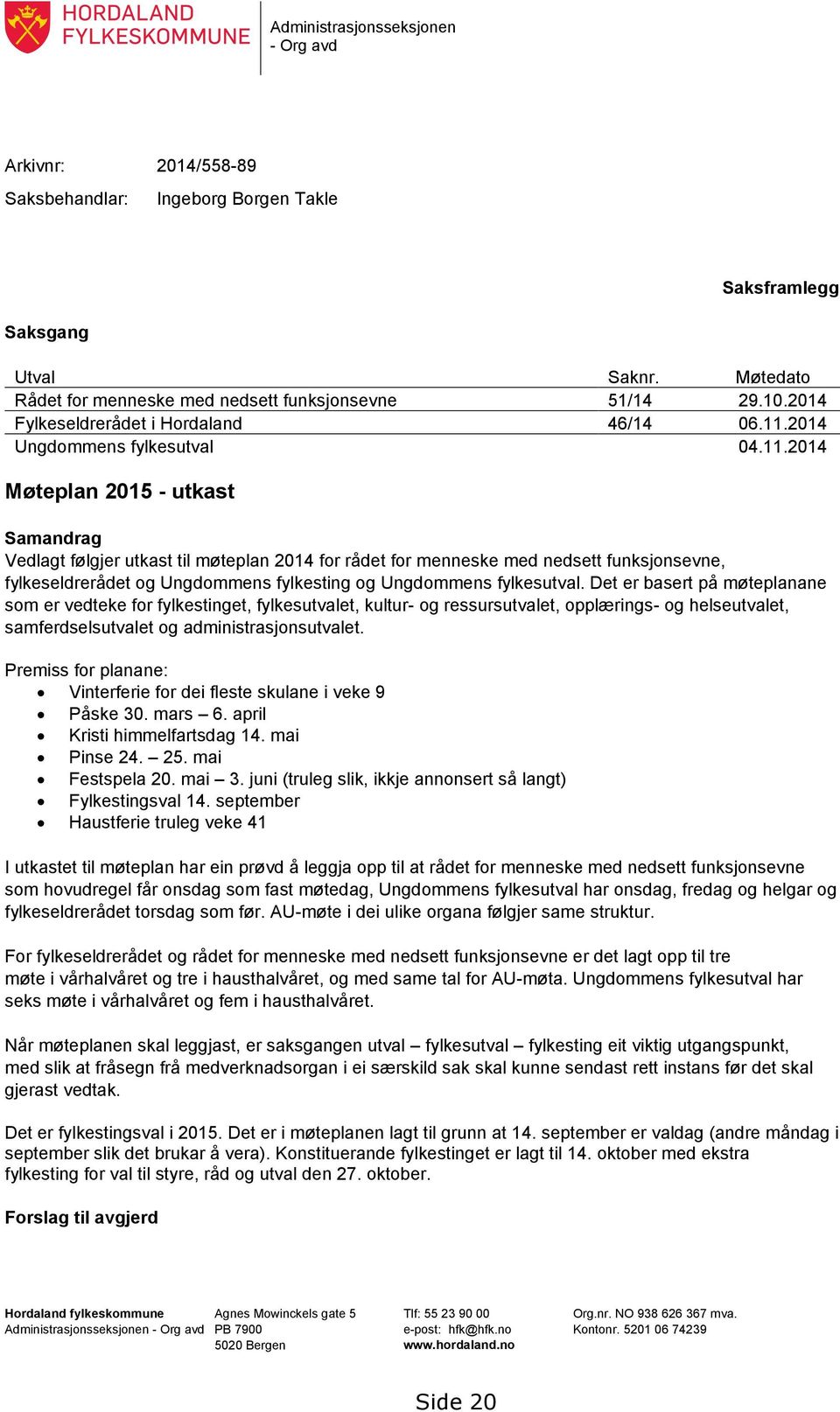 2014 Ungdommens fylkesutval 04.11.