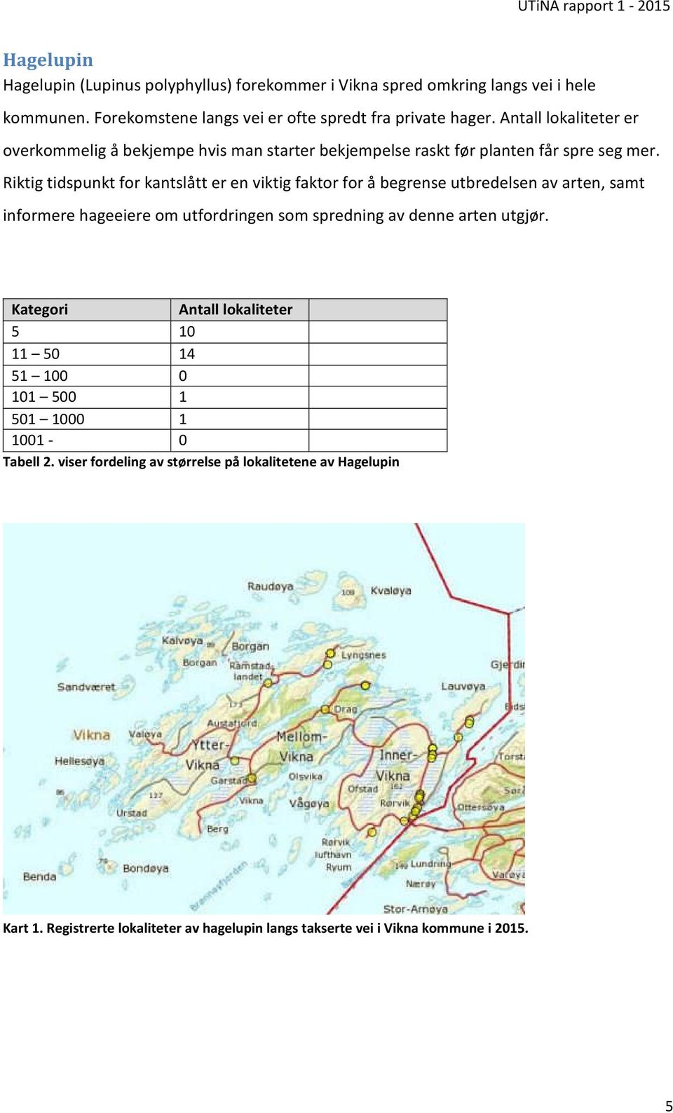 Riktig tidspunkt for kantslått er en viktig faktor for å begrense utbredelsen av arten, samt informere hageeiere om utfordringen som spredning av denne arten utgjør.