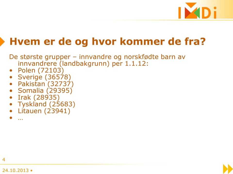 innvandrere (landbakgrunn) per 1.