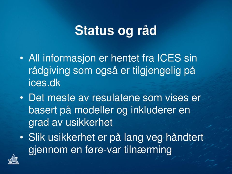 dk Det meste av resulatene som vises er basert på modeller og