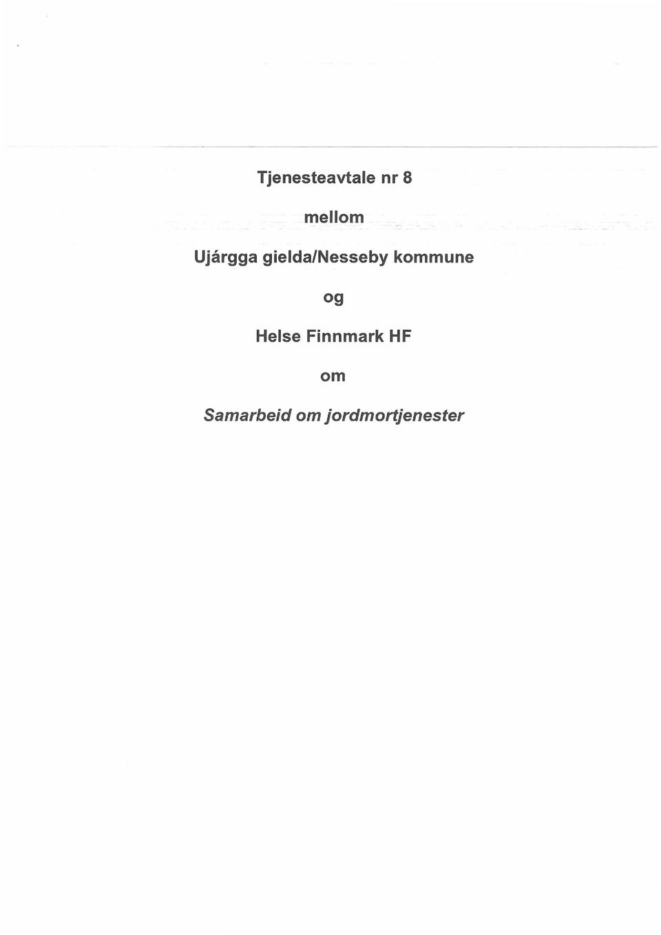 kommune og Helse Finnmark