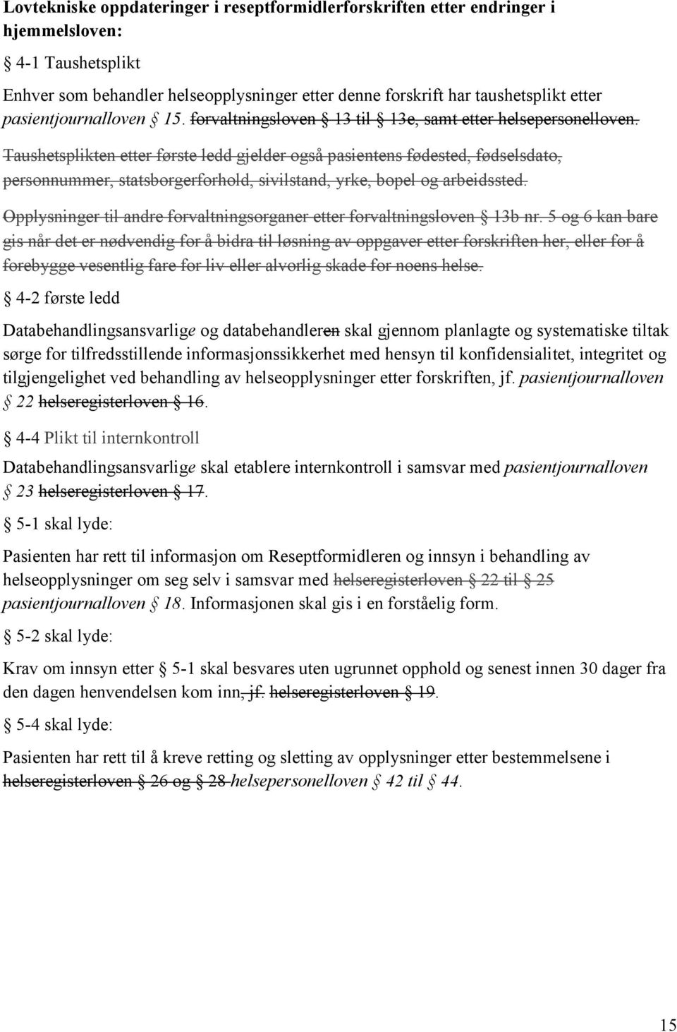 Taushetsplikten etter første ledd gjelder også pasientens fødested, fødselsdato, personnummer, statsborgerforhold, sivilstand, yrke, bopel og arbeidssted.