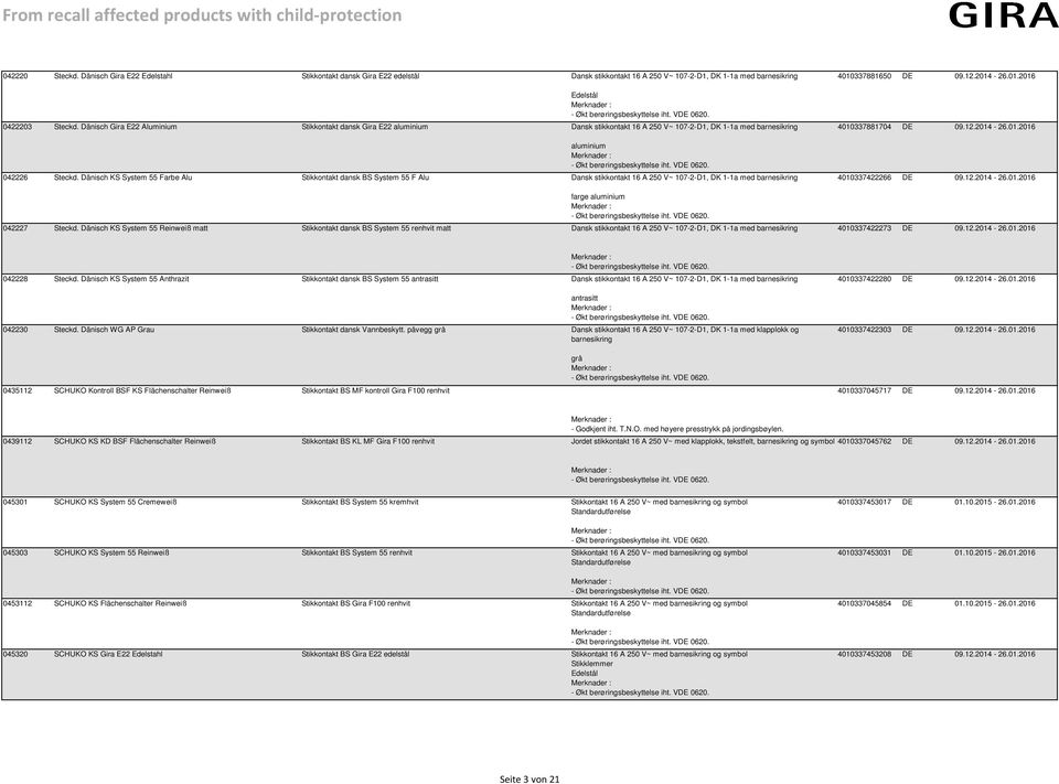 Dänisch Gira E22 Aluminium Stikkontakt dansk Gira E22 aluminium Dansk stikkontakt 16 A 250 V~ 1072D1, DK 11a med barnesikring aluminium 042226 Steckd.