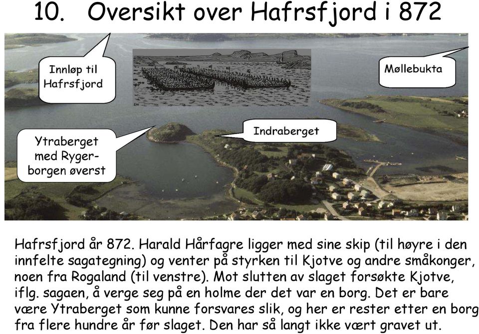 småkonger, noen fra Rogaland (til venstre). Mot slutten av slaget forsøkte Kjotve, iflg.