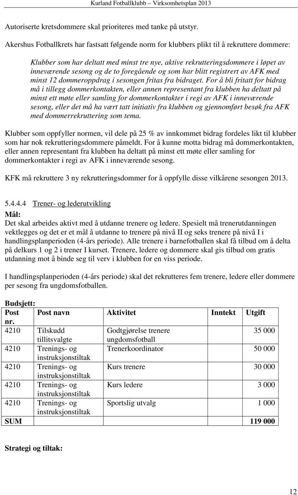 de to foregående og som har blitt registrert av AFK med minst 12 dommeroppdrag i sesongen fritas fra bidraget.