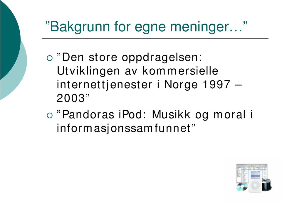 internettjenester i Norge 1997 2003