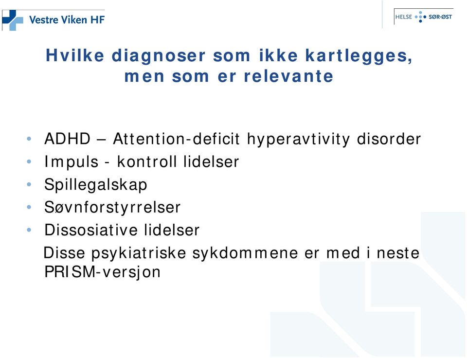 kontroll lidelser Spillegalskap Søvnforstyrrelser