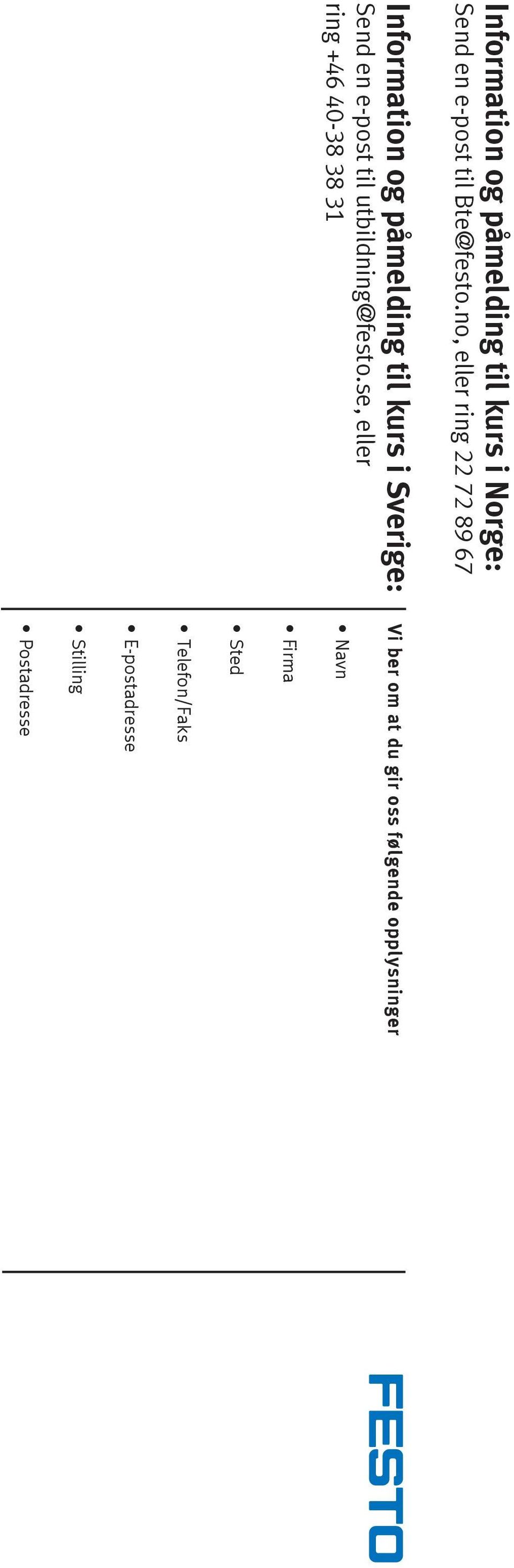 e-post til utbildning@festo.