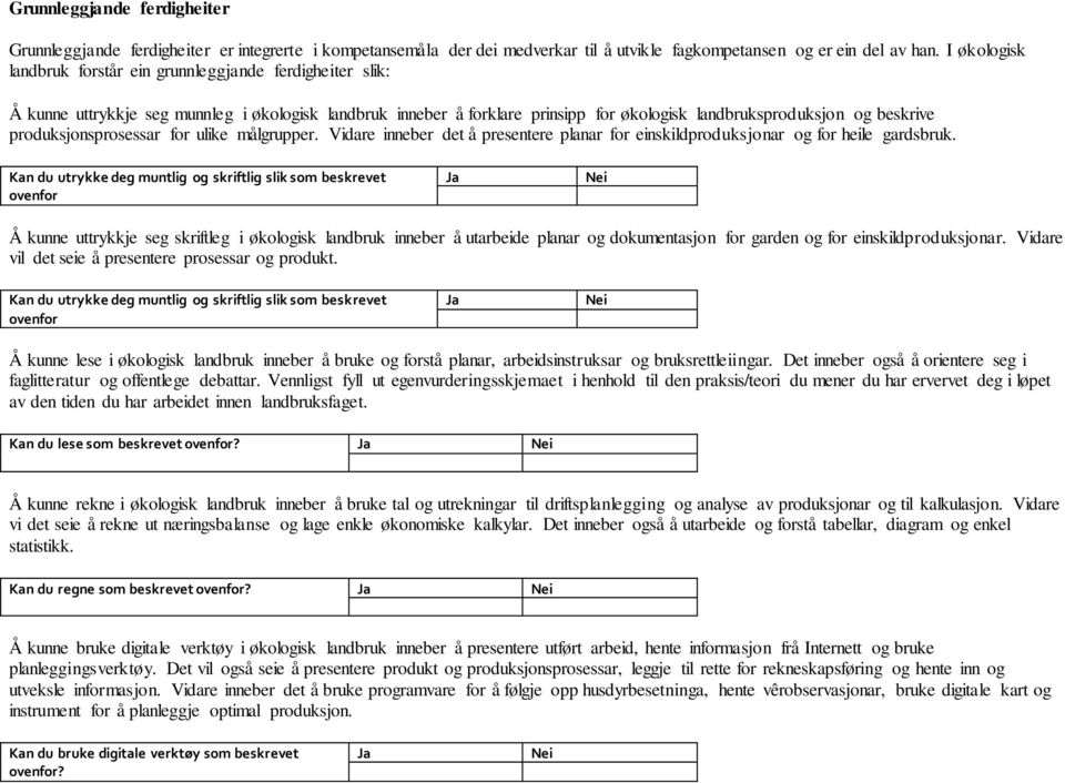 produksjonsprosessar for ulike målgrupper. Vidare inneber det å presentere planar for einskildproduksjonar og for heile gardsbruk.